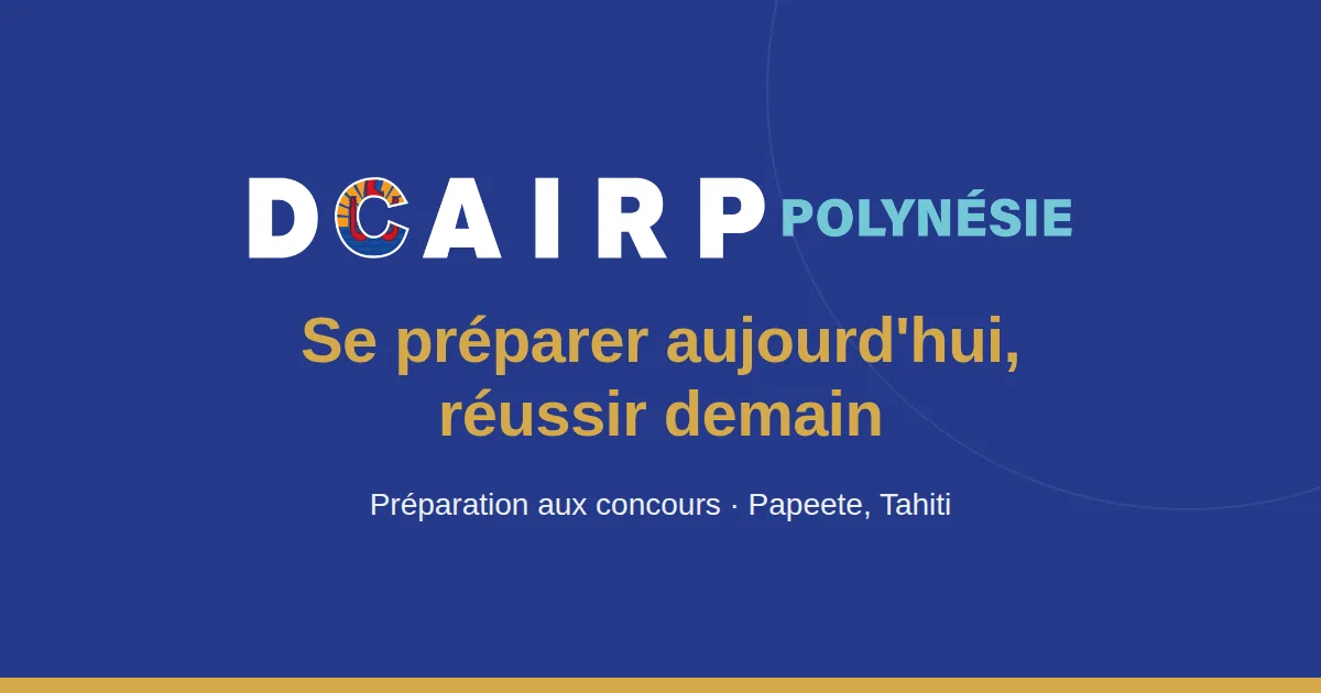 Visuel du site DCAIRP Polynésie